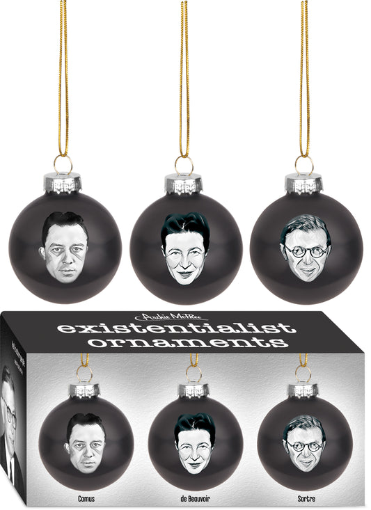 '12799 ORNAMENTS - EXISTENTIALIST - SET OF 3