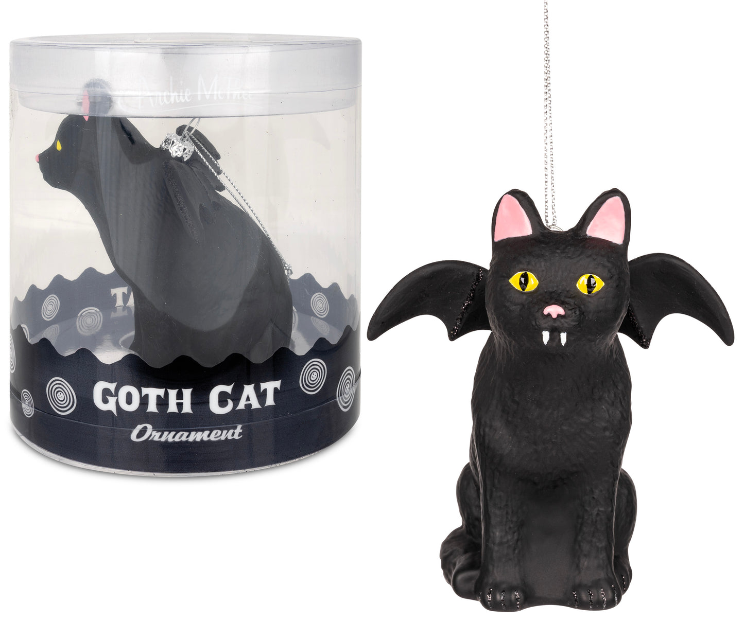 '13071 Goth cat Ornament Christmas Decoration