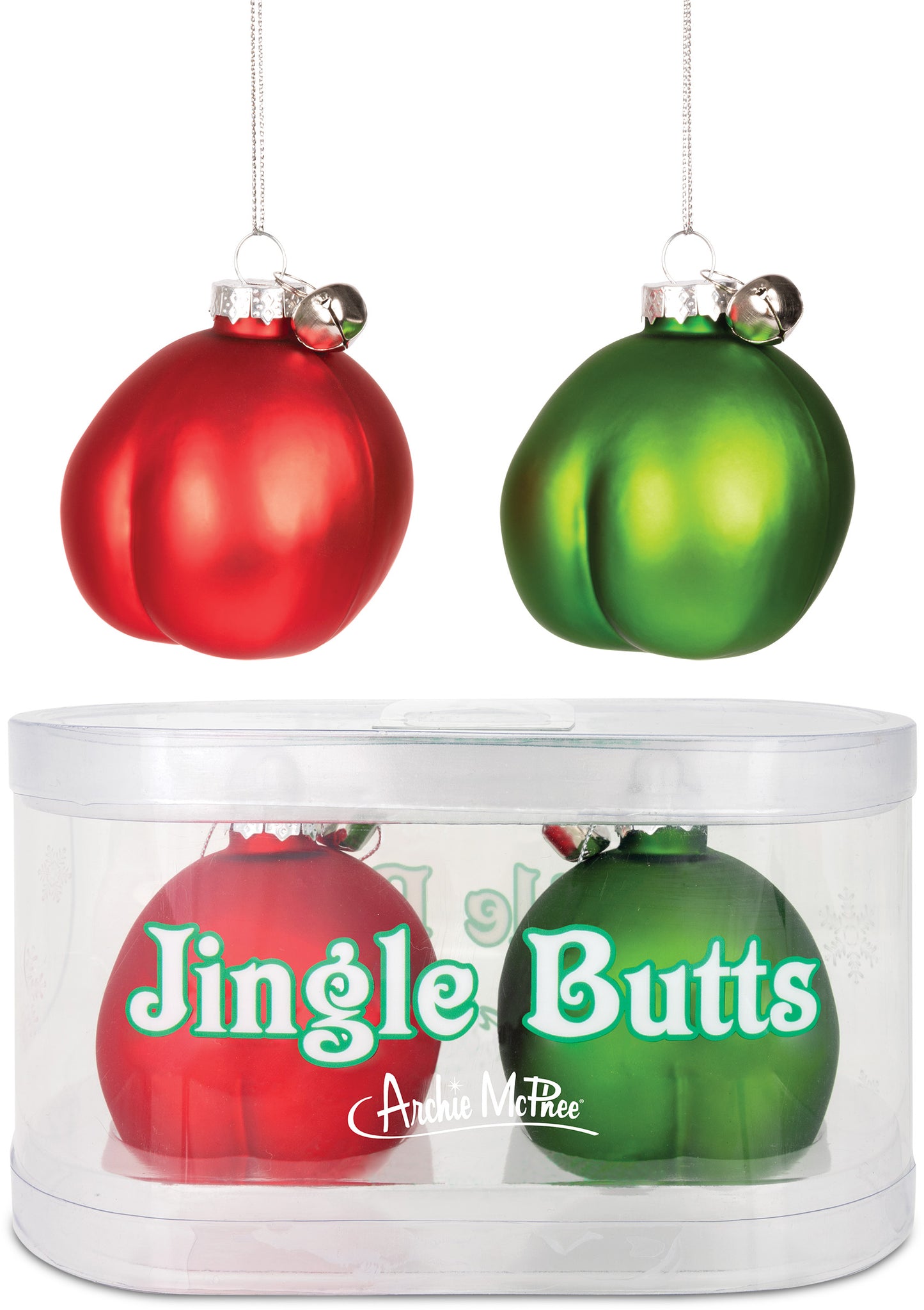 '13075 JINGLE BUTTS - SET OF 2 Ornament Christmas Decoration