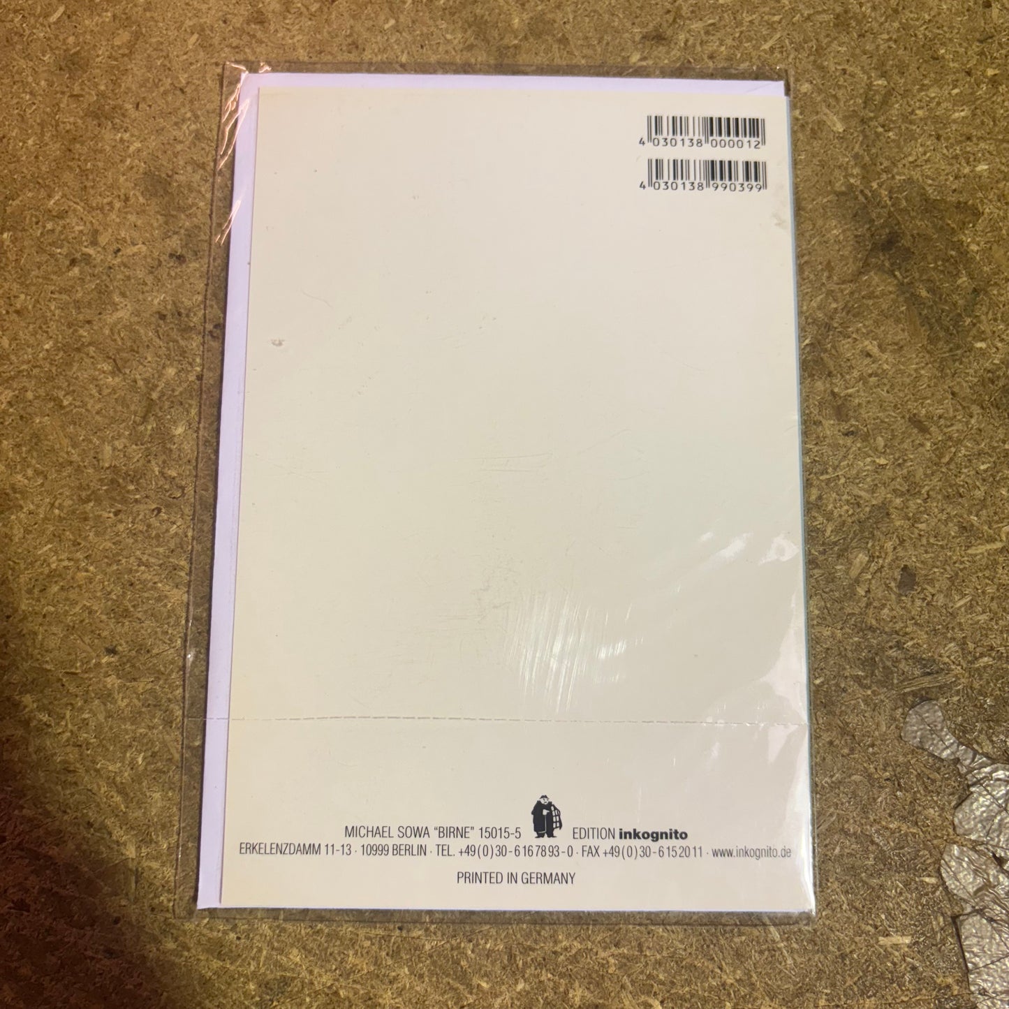 Inkognito Greeting Card 15015