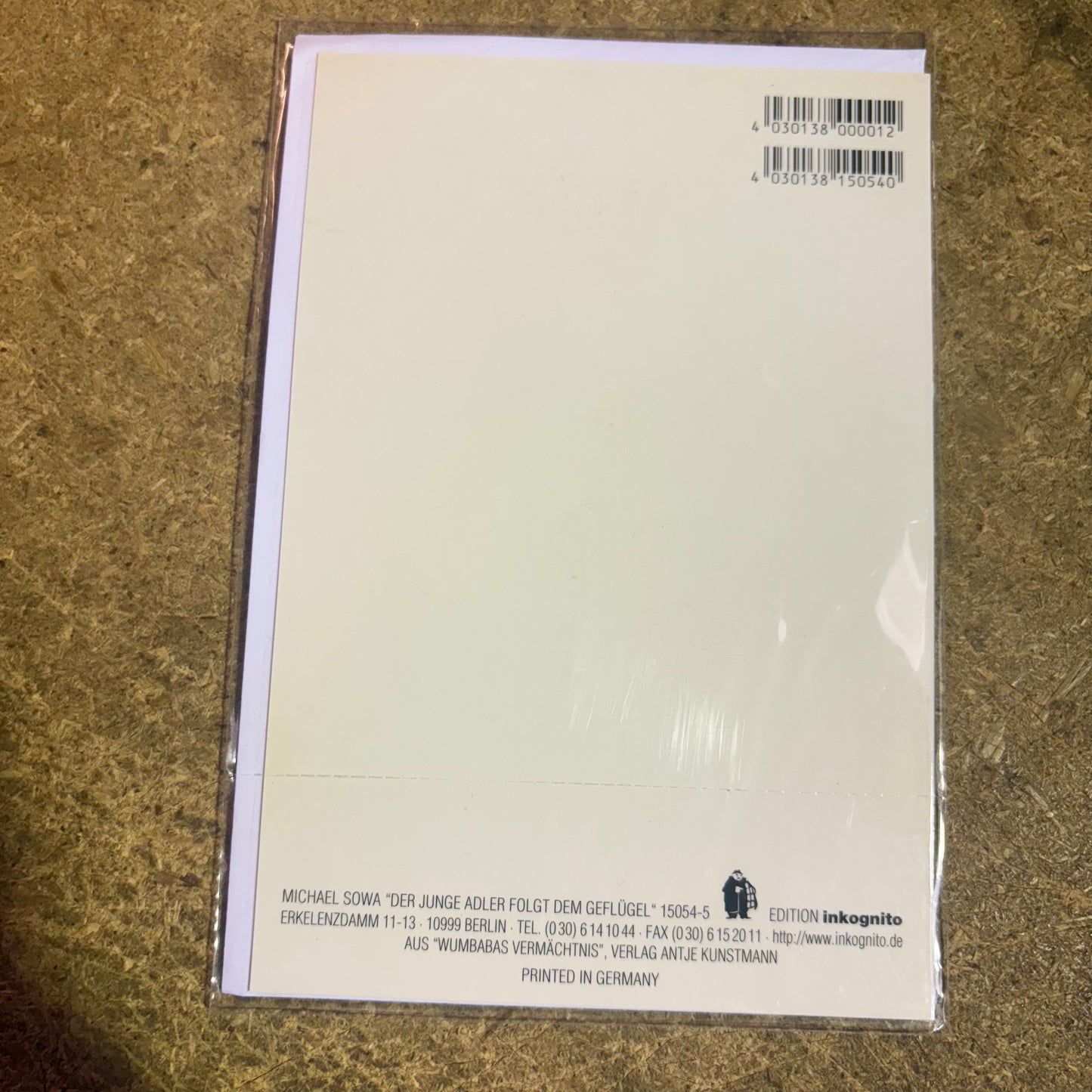 Inkognito Greeting Card 15054