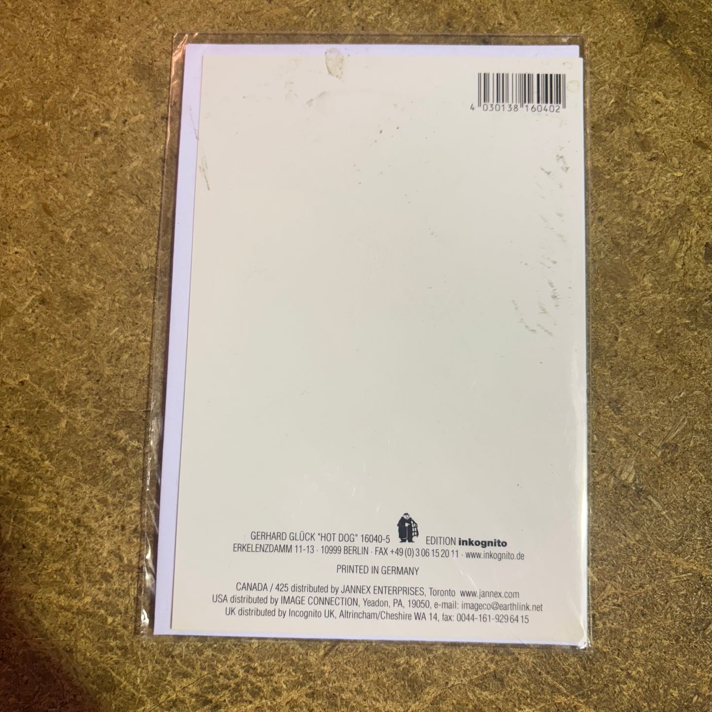 Inkognito Greeting Card 16040