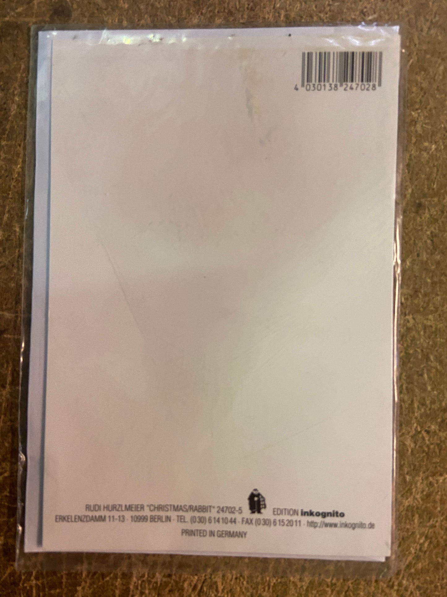 Inkognito Greeting Card 24702