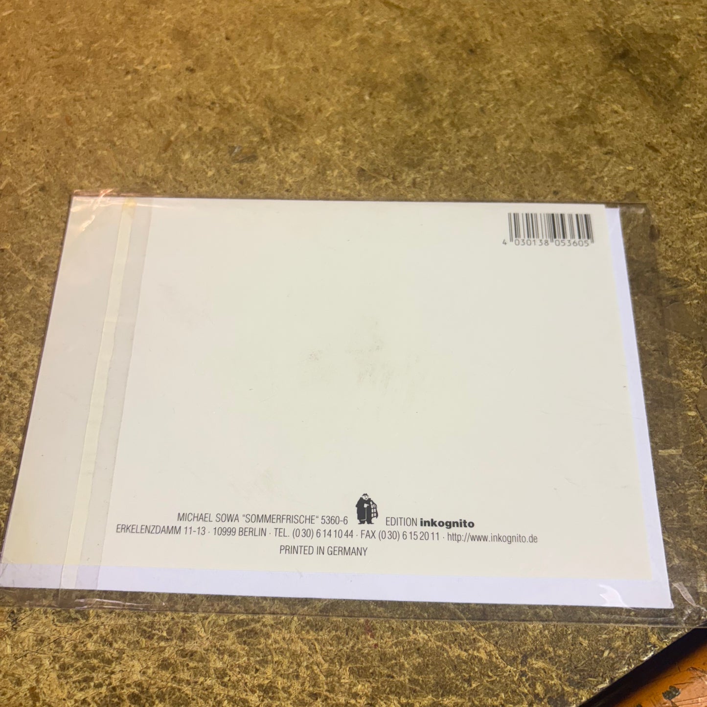 Inkognito Greeting Card 5360