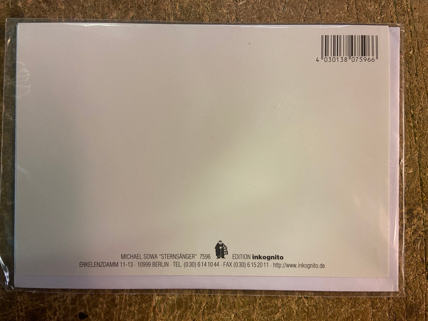Inkognito Greeting Card 7596