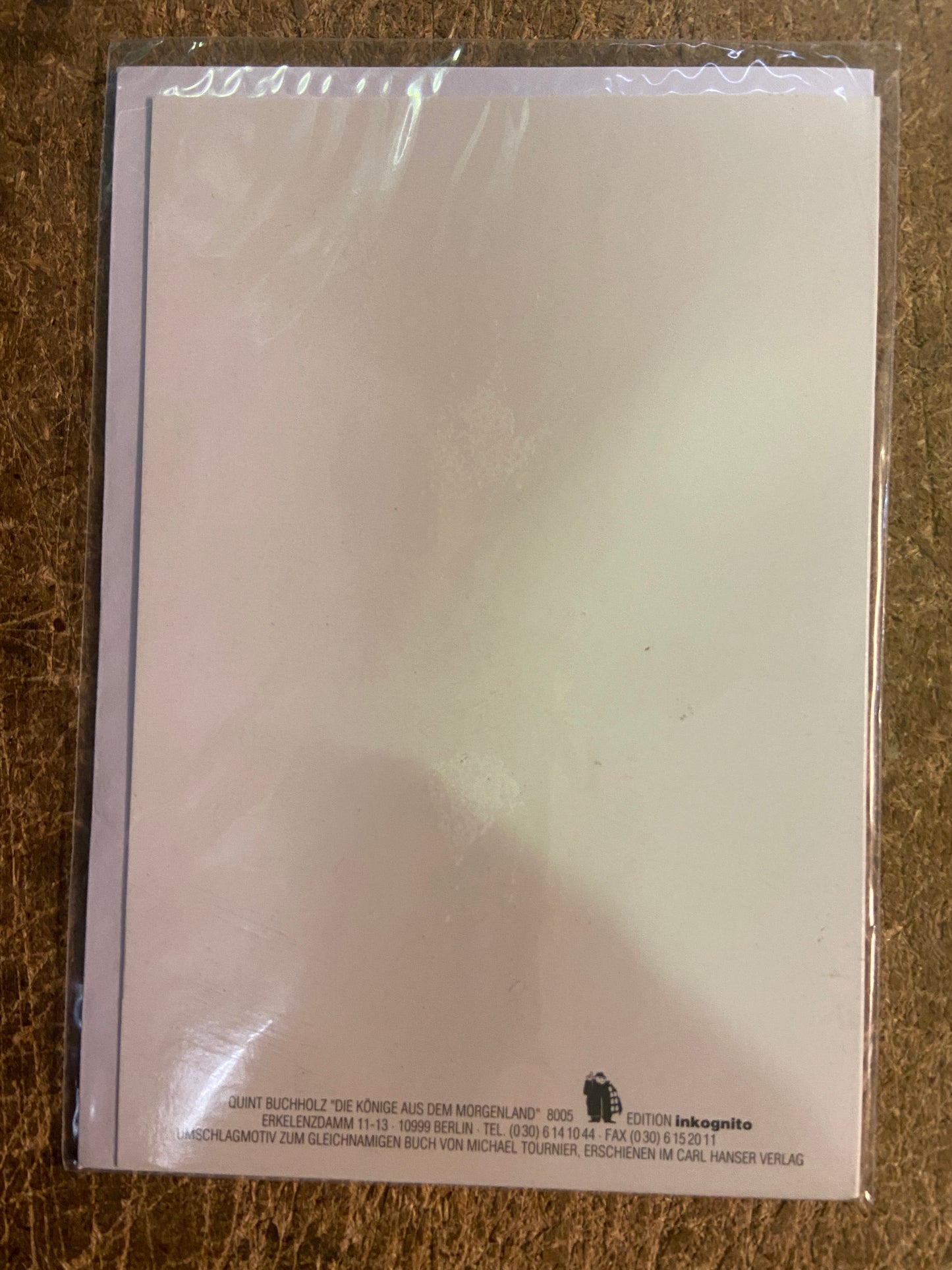 Inkognito Greeting Card 8005