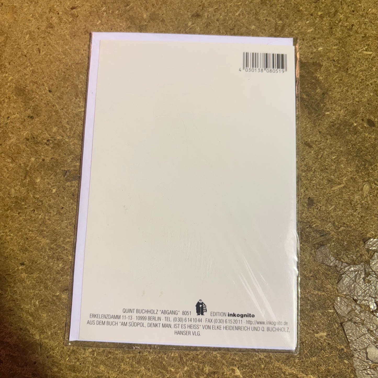 Inkognito Greeting Card 8051