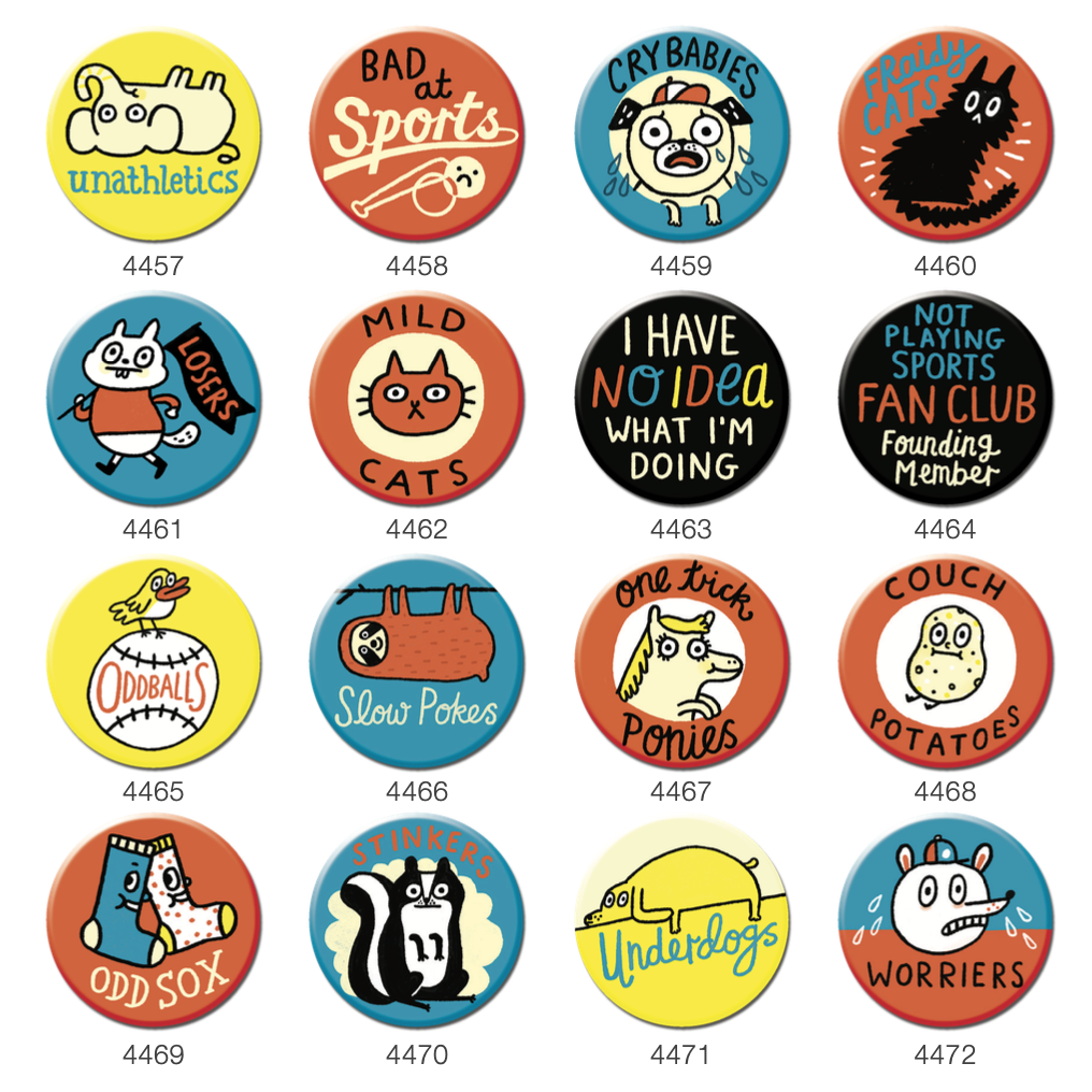 BB4454 Bad At Sports Box of Badges