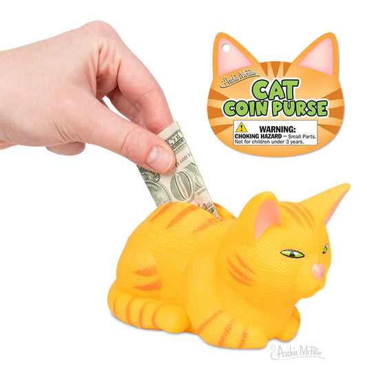 Orange Tabby Cat Coin Purse