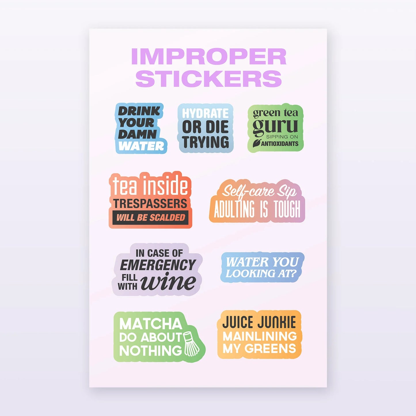ICS003 - Sassy Bottle/Mug Stickers – Pack 3