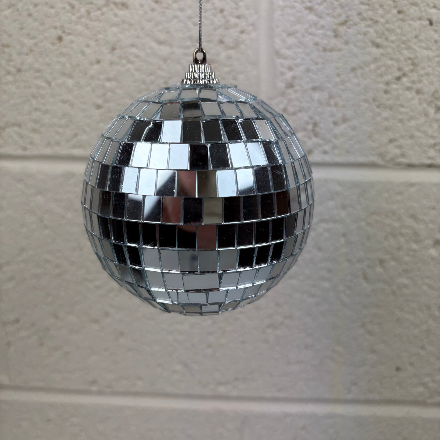 Silver Mirror Disco Ball - 10cm
