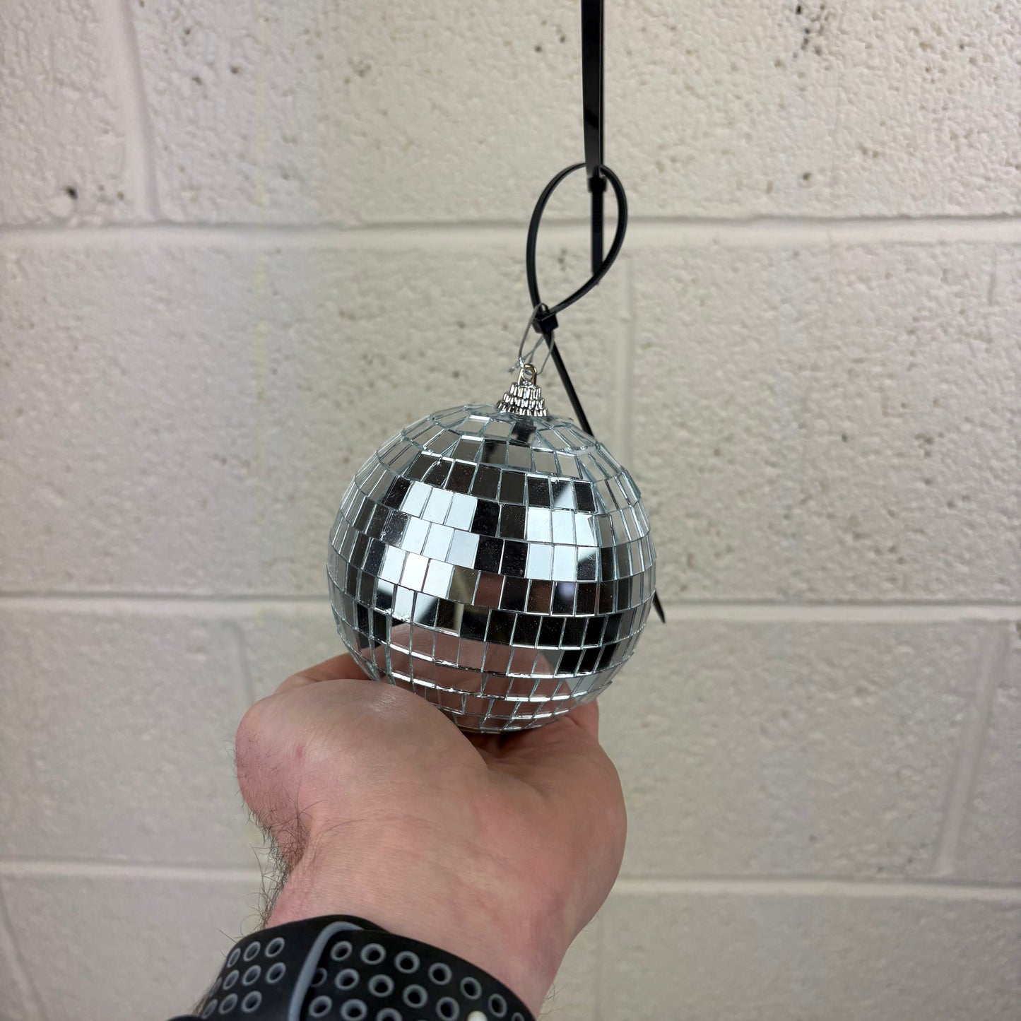 Silver Mirror Disco Ball - 10cm