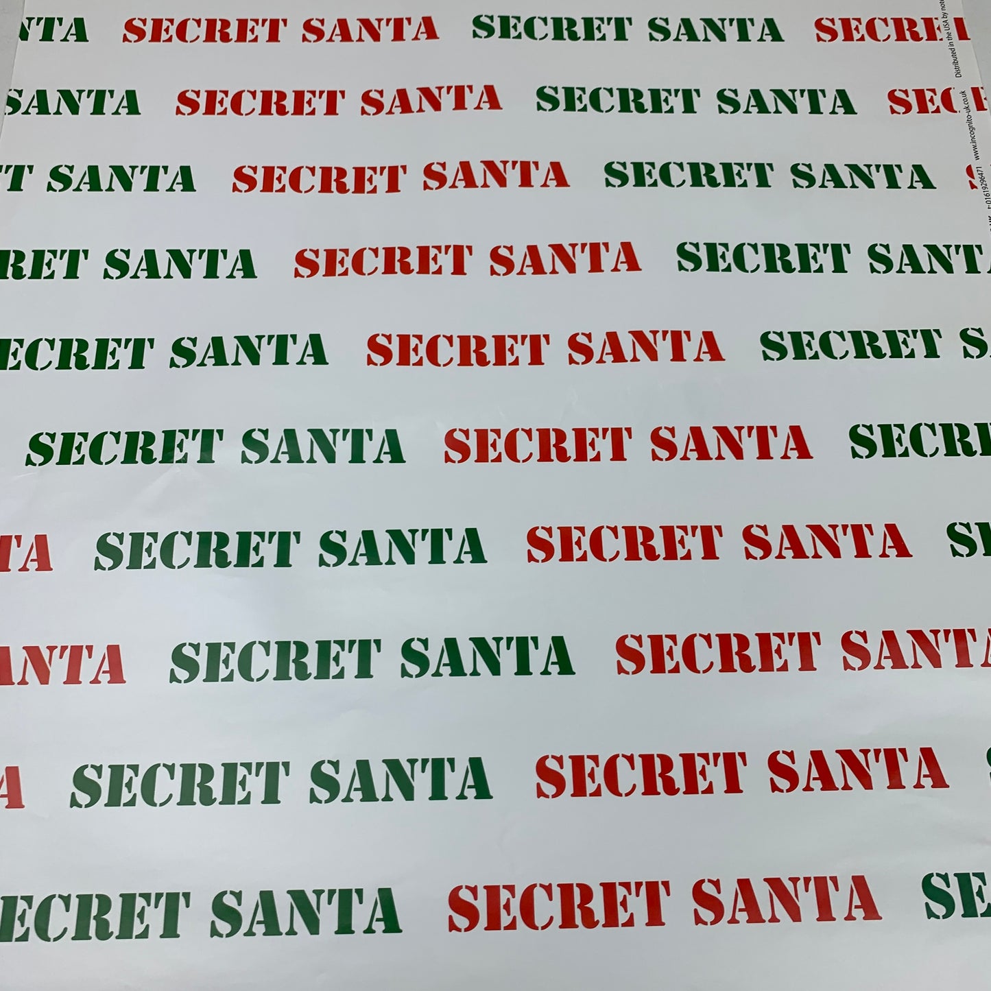 Secret Santa Wrapping Paper (1 sheet)