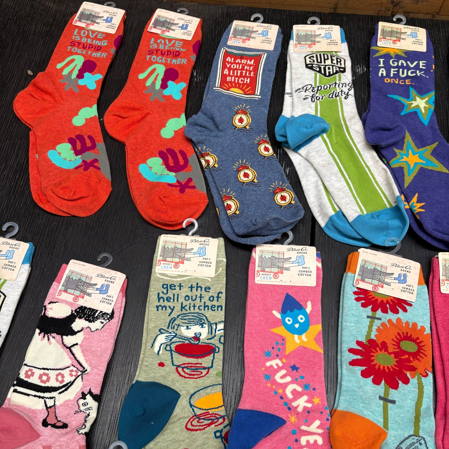 Clearance Bundle 20 -17 pairs of women's crew socks -various designs