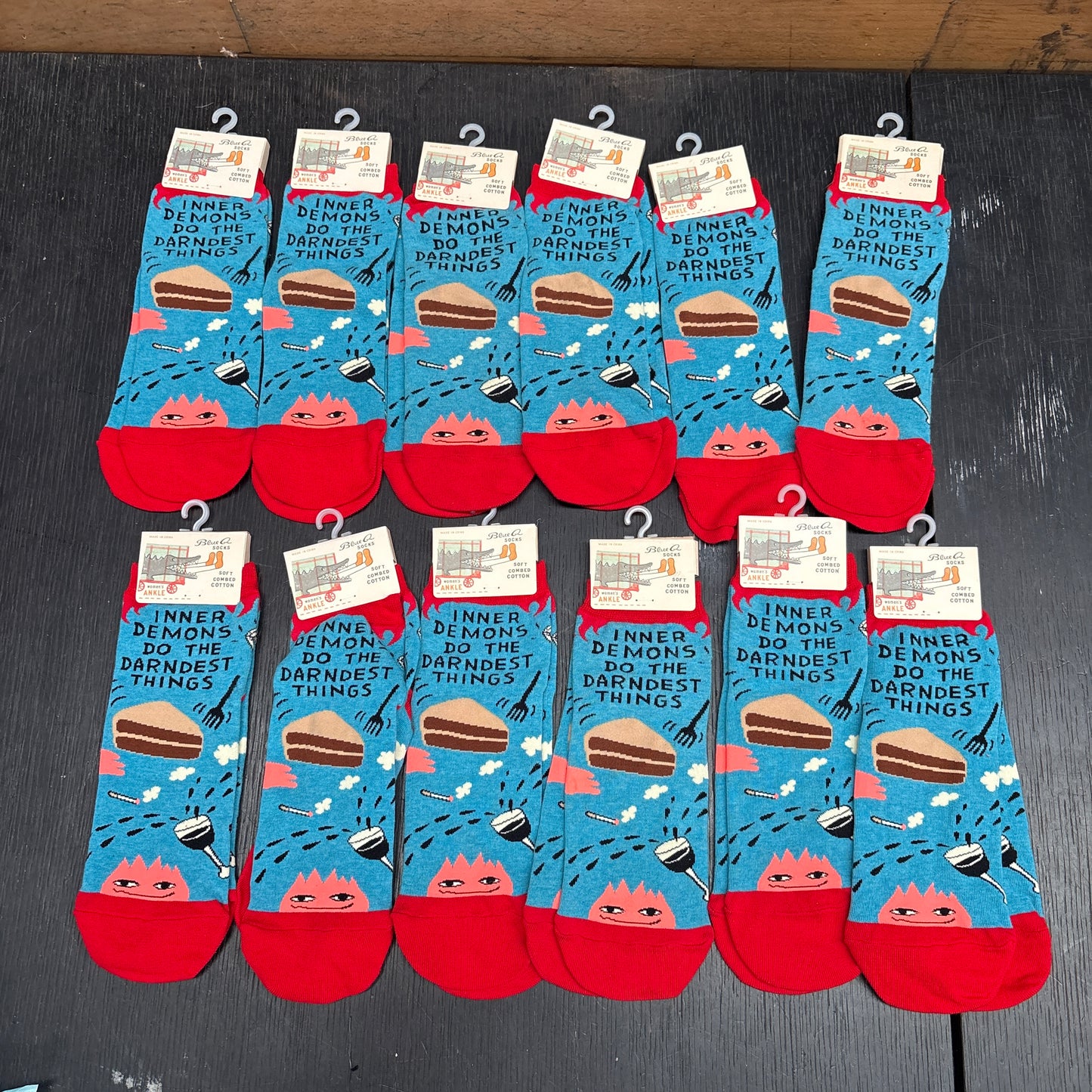 Clearance Bundle 11 - 12 pairs of inner demon ankle socks