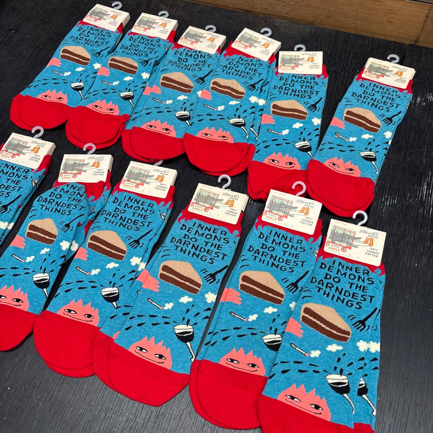 Clearance Bundle 11 - 12 pairs of inner demon ankle socks