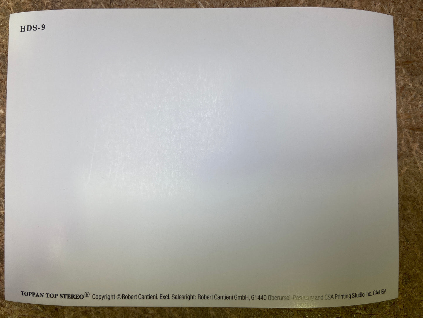 HDS - 9 Lenticular Postcard