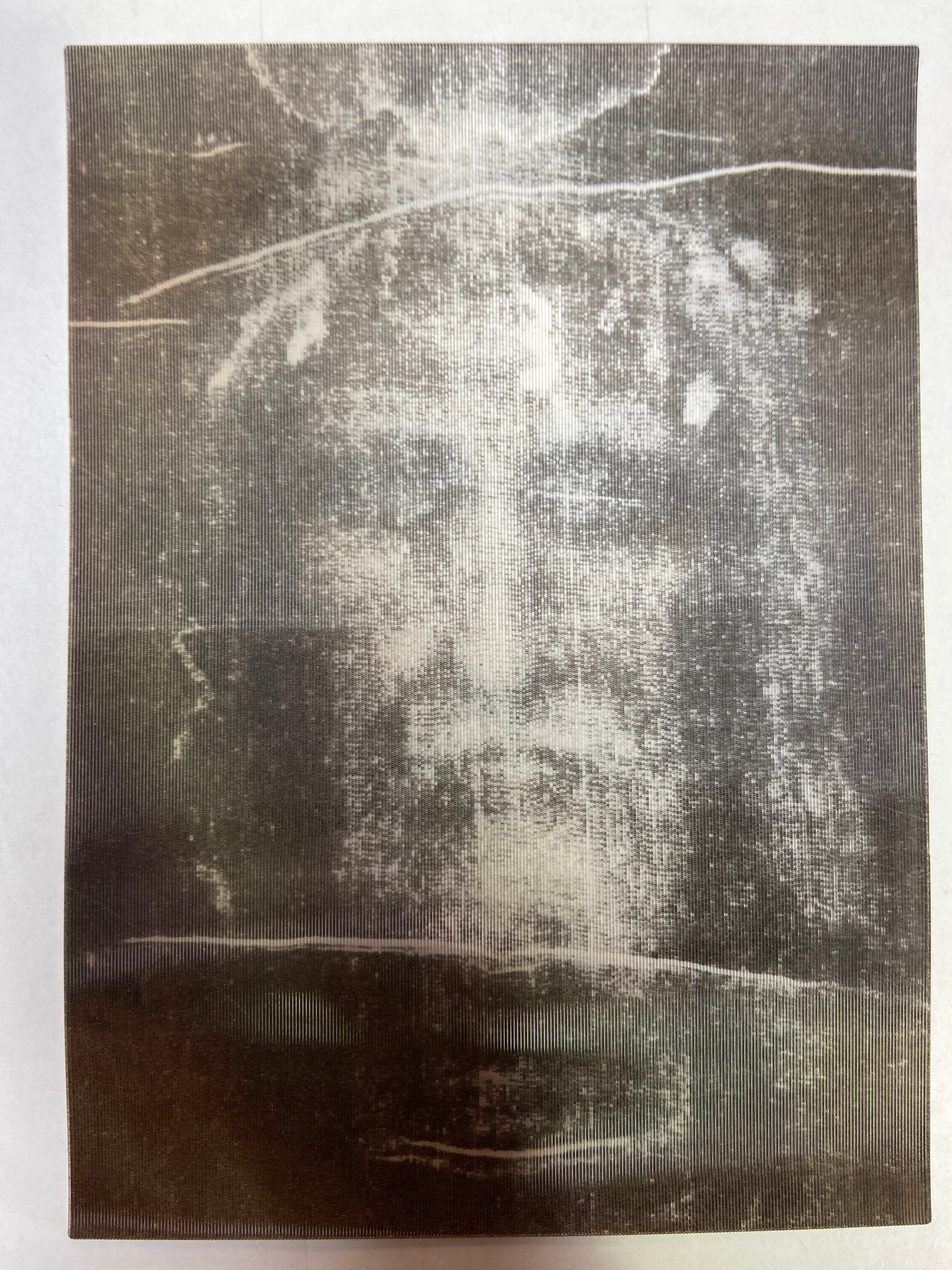RCC-505 The Holy Face Lenticular Postcard
