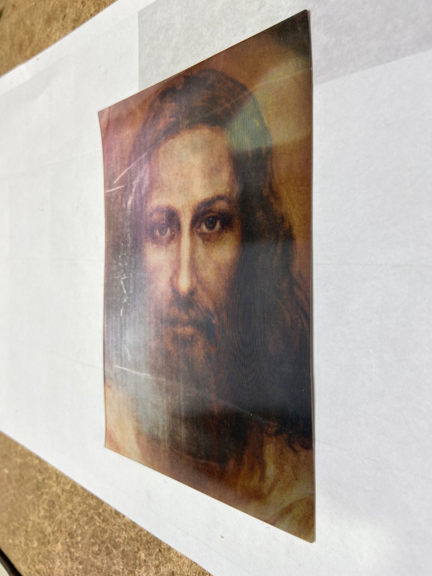 RCC-505 The Holy Face Lenticular Postcard