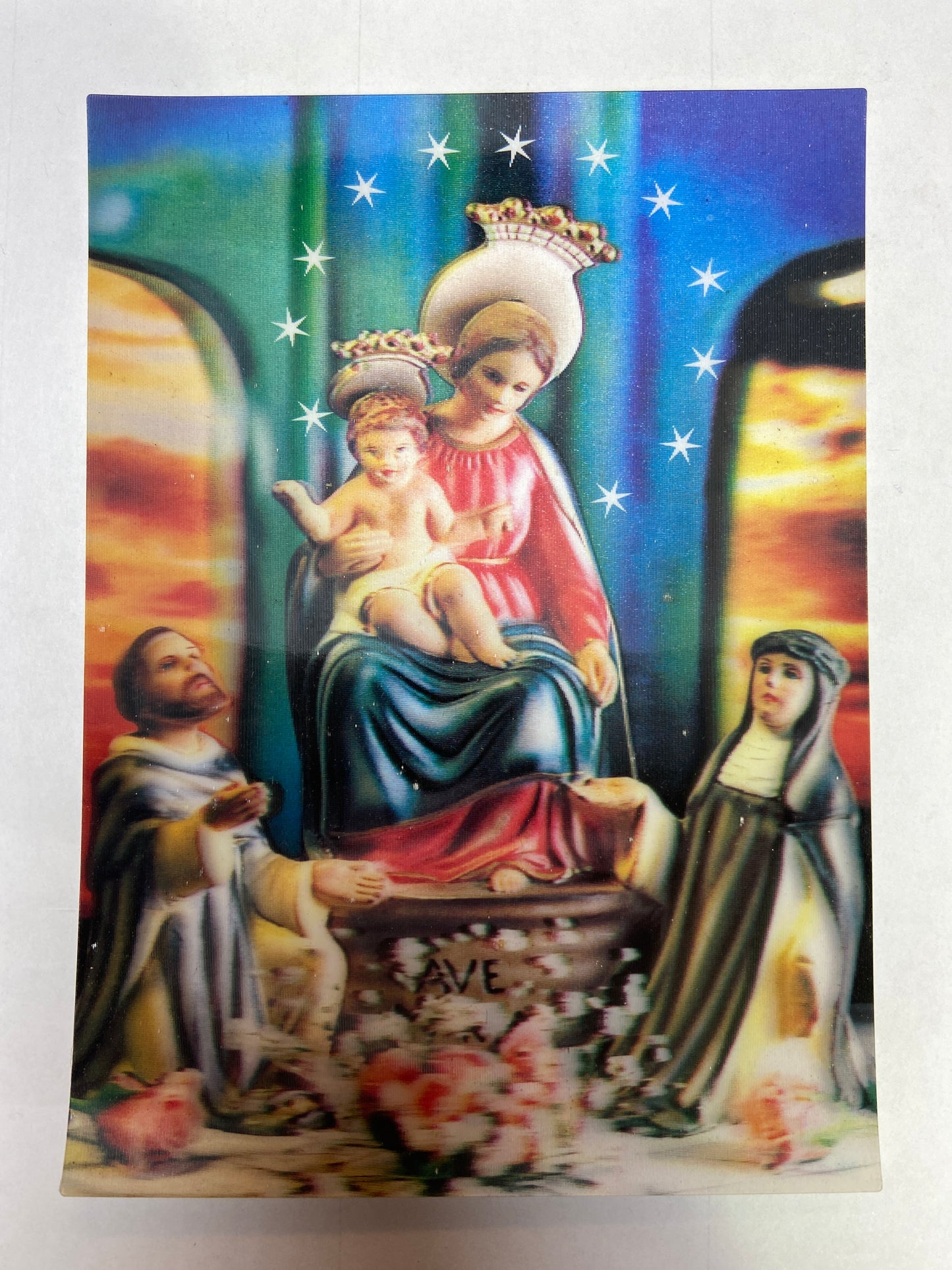 RC-606 Madonna Of Pompei Lenticular Postcard