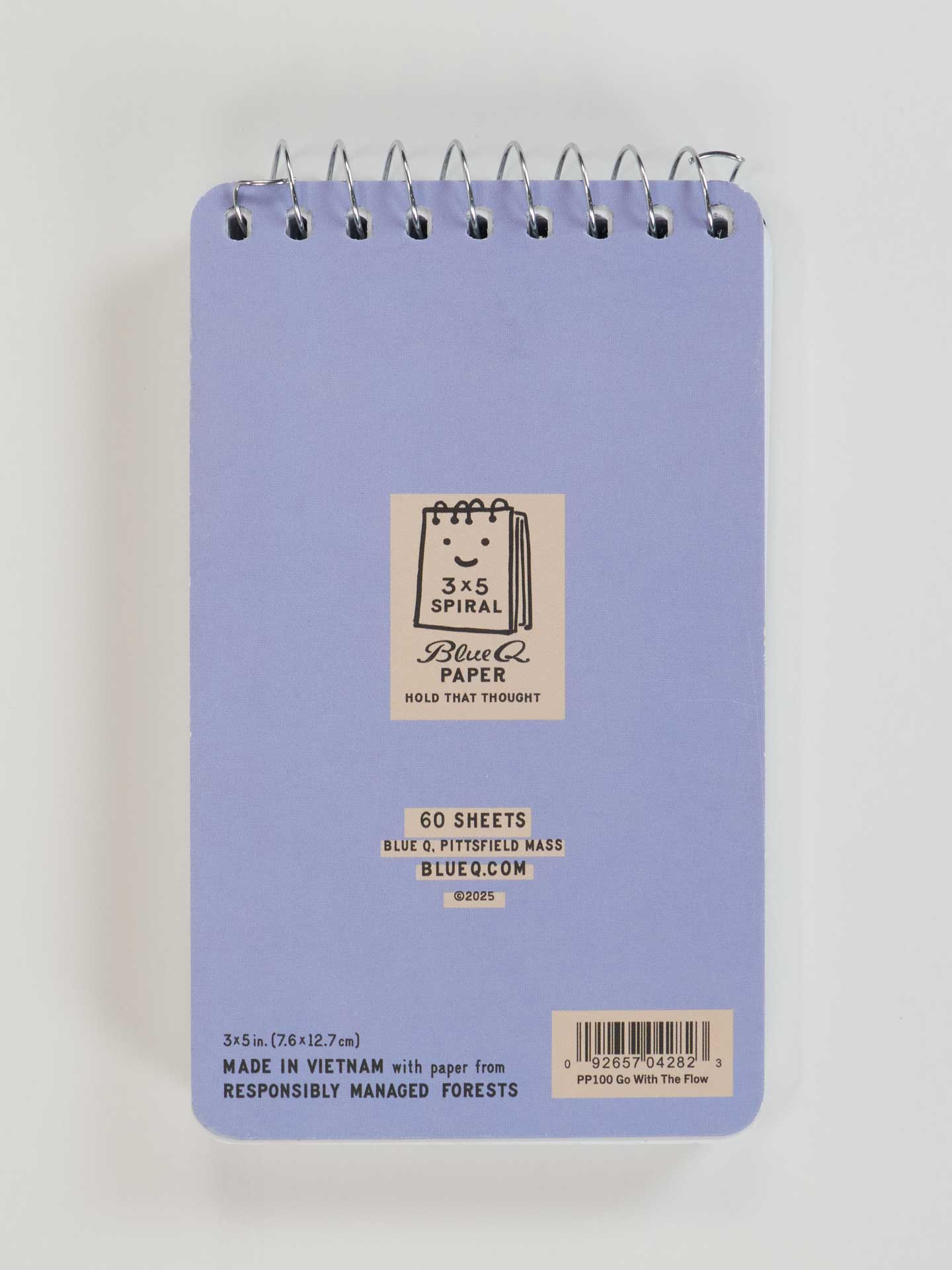 PP100 I Love To Go With The Flow. My Flow, Not Yours 3x5 Spiral Notebook