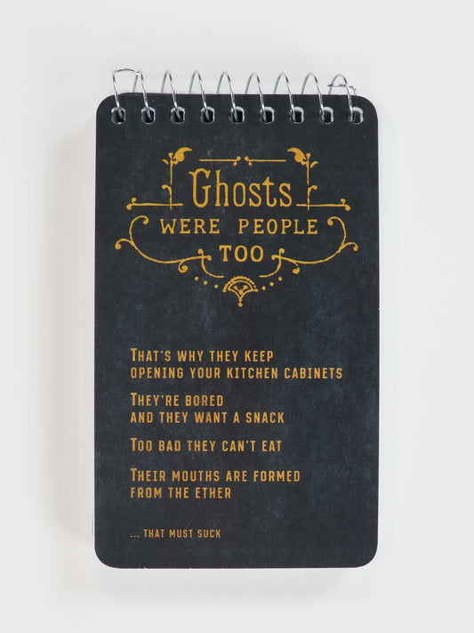 PP107 Ghosts Were People Too 3x5 Spiral Notebook