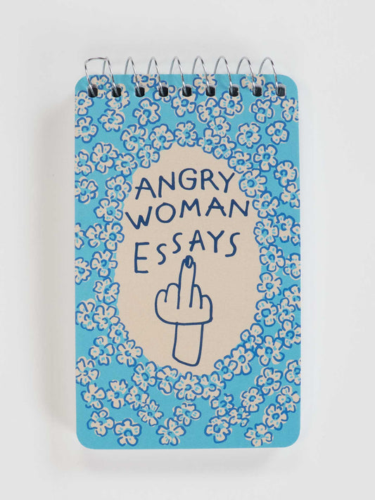 PP110 Angry Woman Essays 3x5 Spiral Notebook