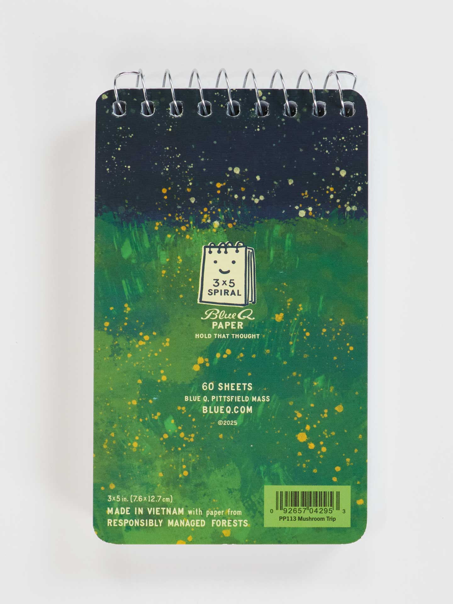 PP113 Notes From My Mushroom Trip 3x5 Spiral Notebook