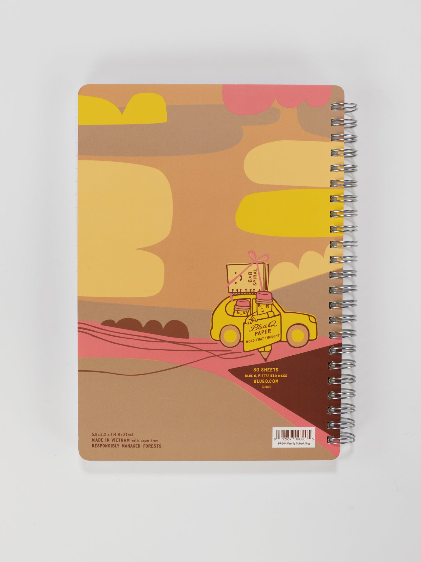 Adventures In Family Scheduling & Logistics 6x8 Spiral Notebook - Back