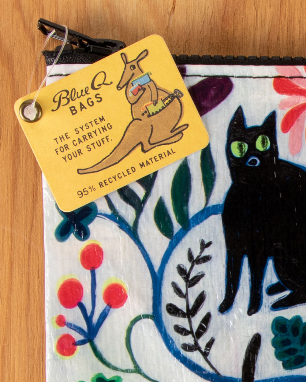 QA256 Here Kitty Zipper Pouch