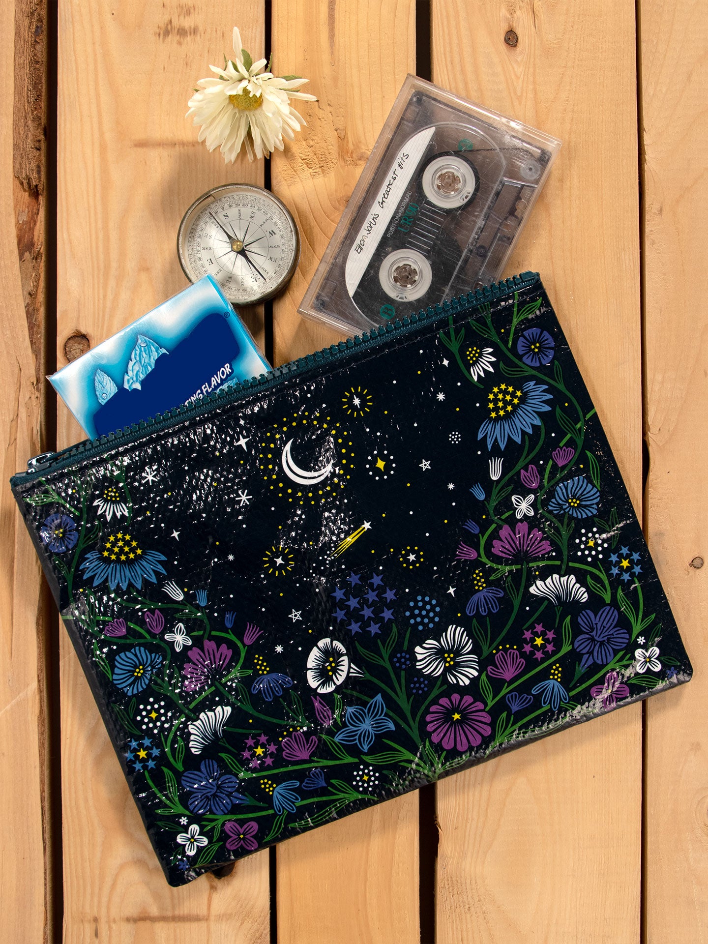 QA291 Starry Garden Zipper Pouch