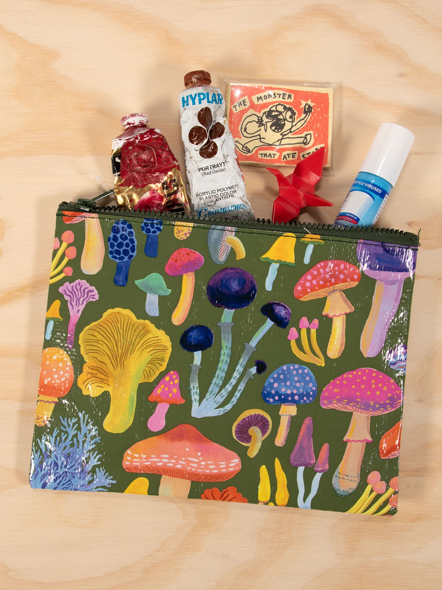 QA294 Mushrooms Zipper Pouch - new!