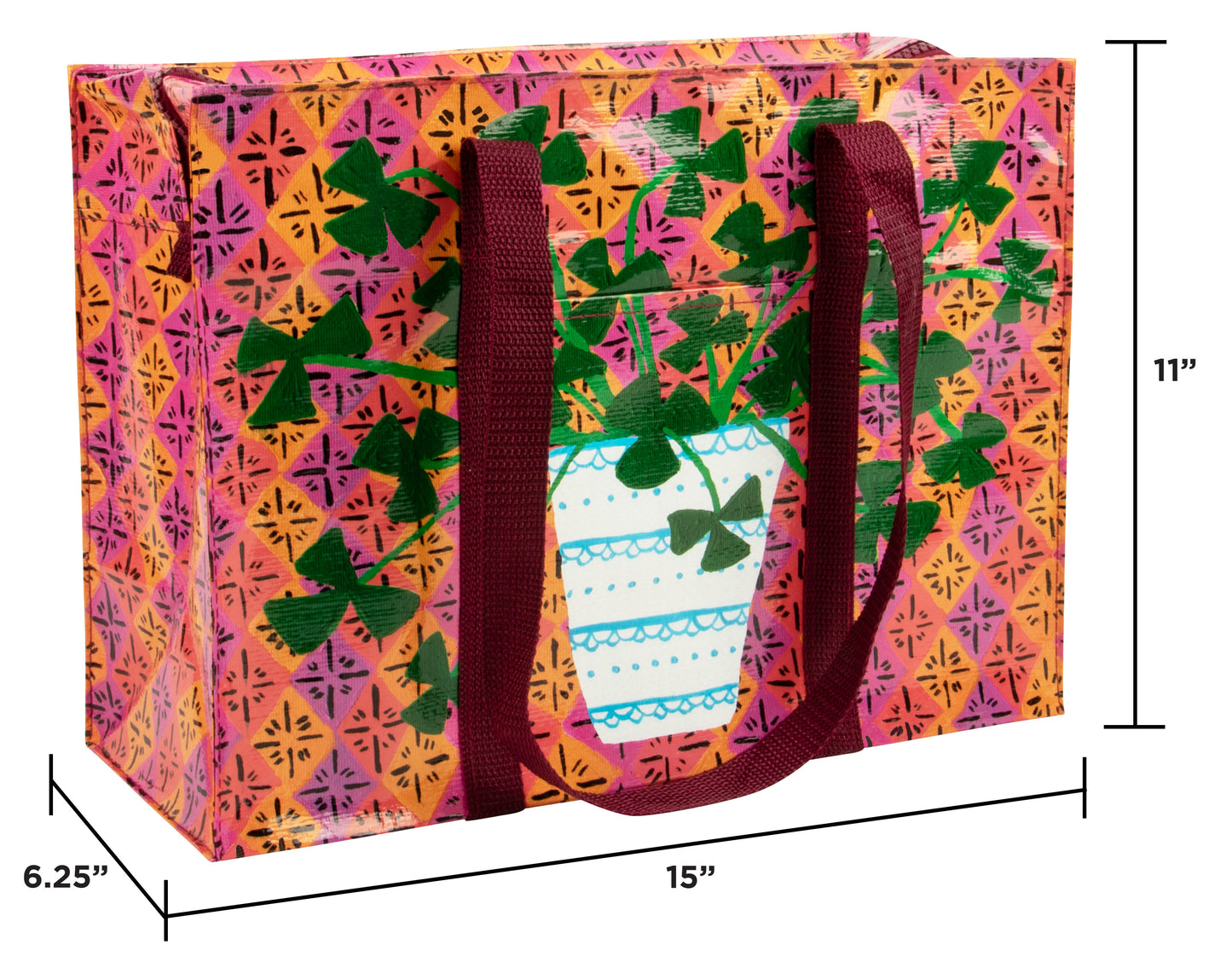 QA663 Pretty Plant Shoulder Tote