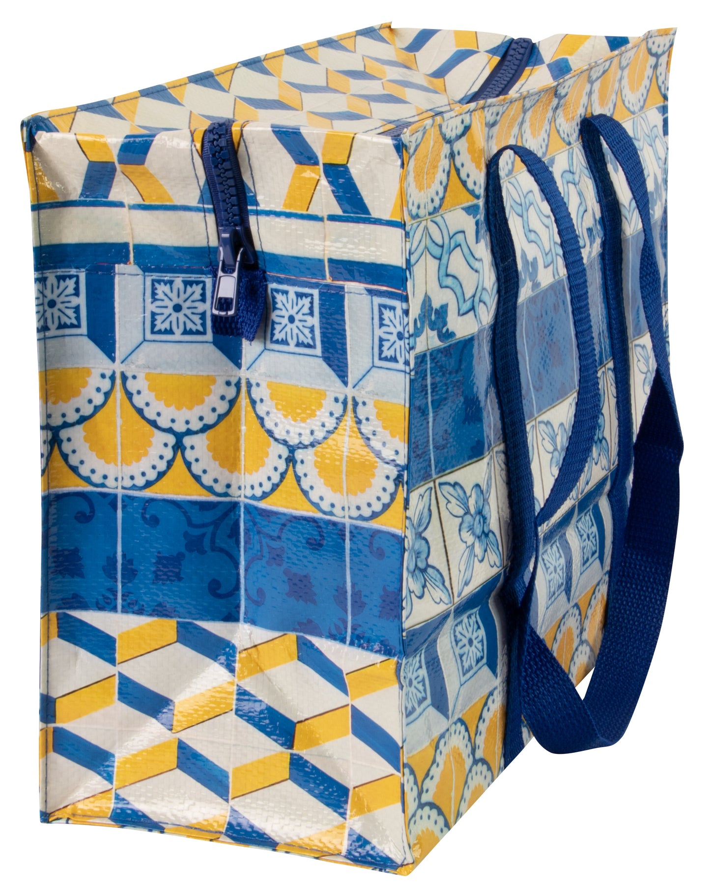 QA667 Painted Tiles Shoulder Tote