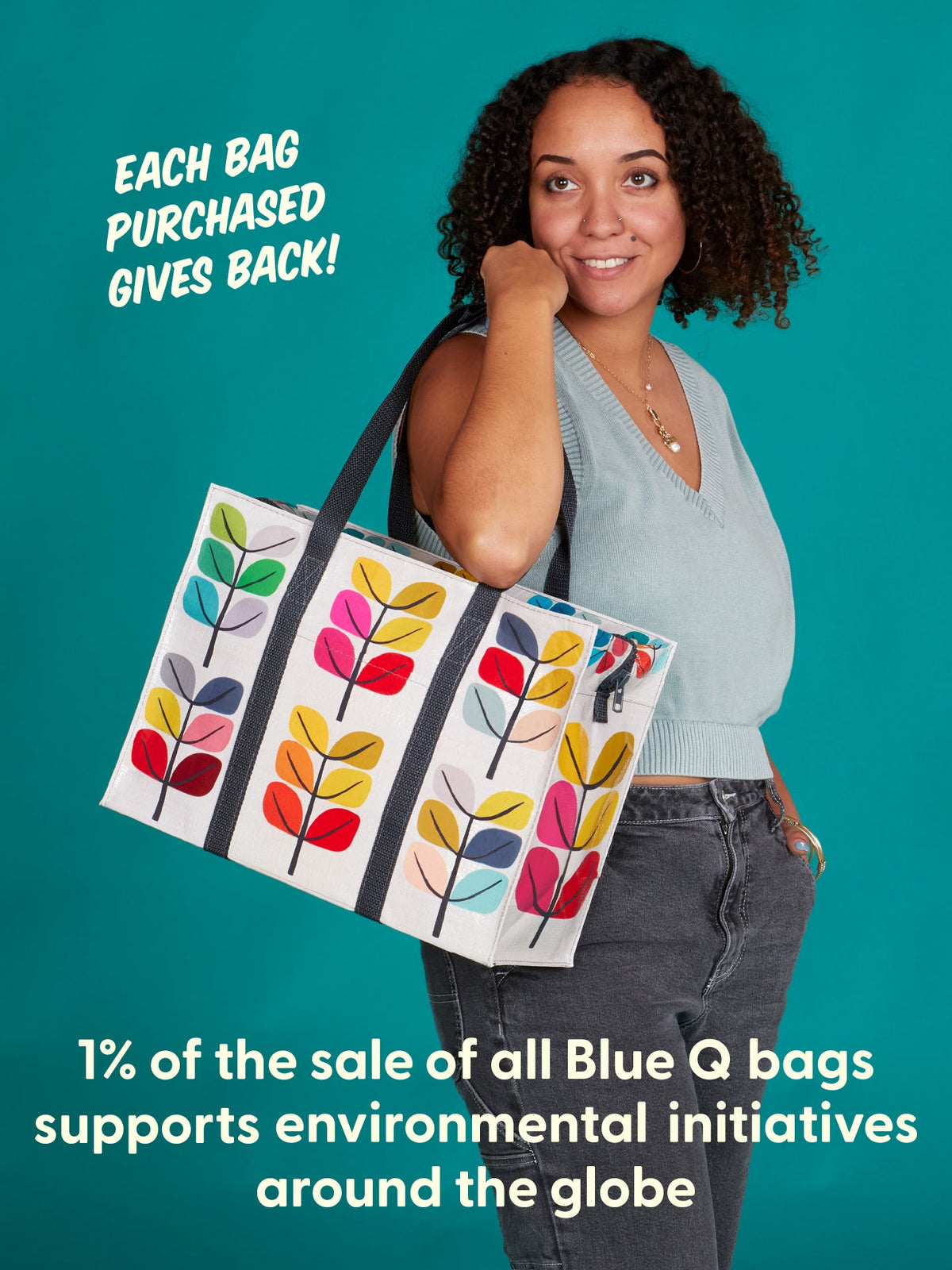 Sprout Shoulder Tote by Blue Q – image 8