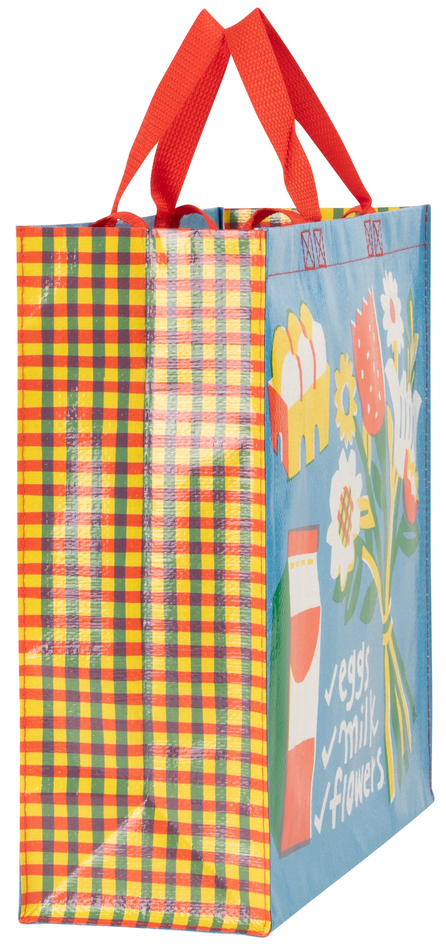 QA852 Eggs Milk Flowers Shopper - NEW!
