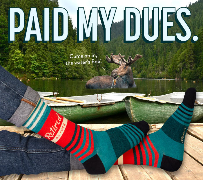 SW1006 Retired As Fuck Men's Socks - new!