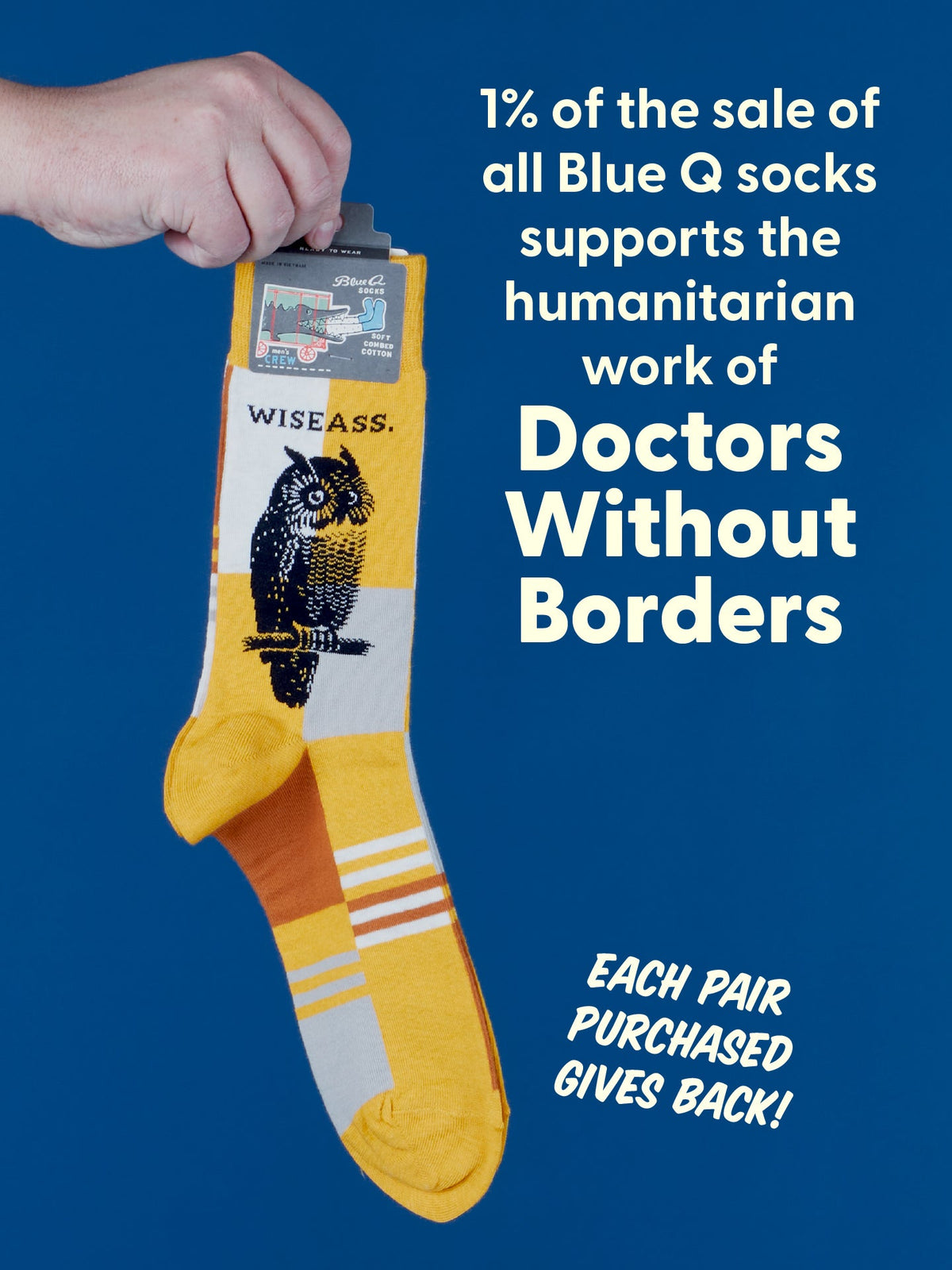 Wiseass Men's Crew Socks by Blue Q – image 7