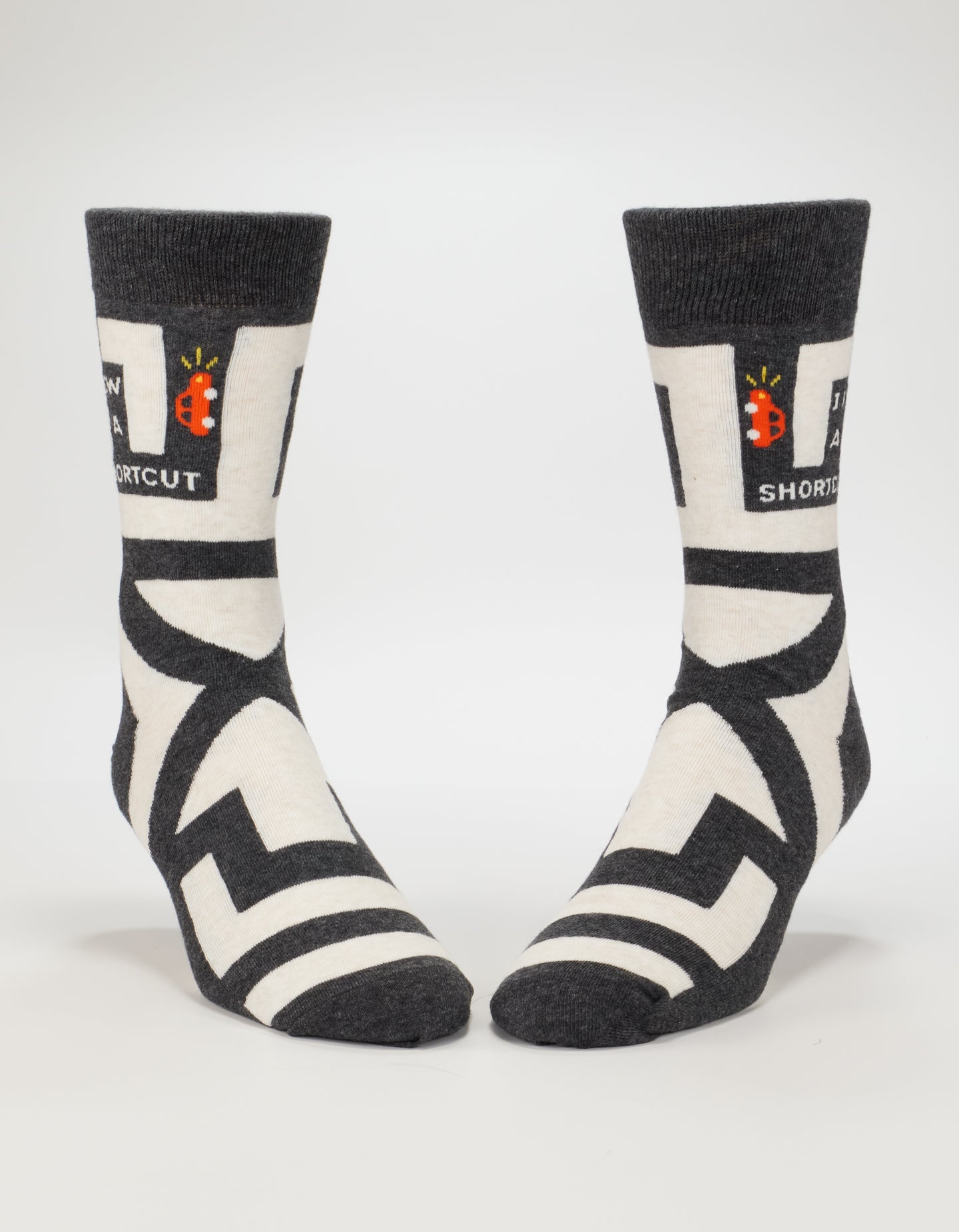 SW1031 I Know A Shortcut Men's Crew Socks