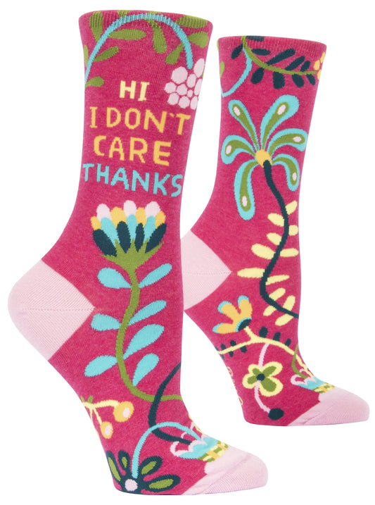 SW483 Hi. I Don't Care. Women's Socks