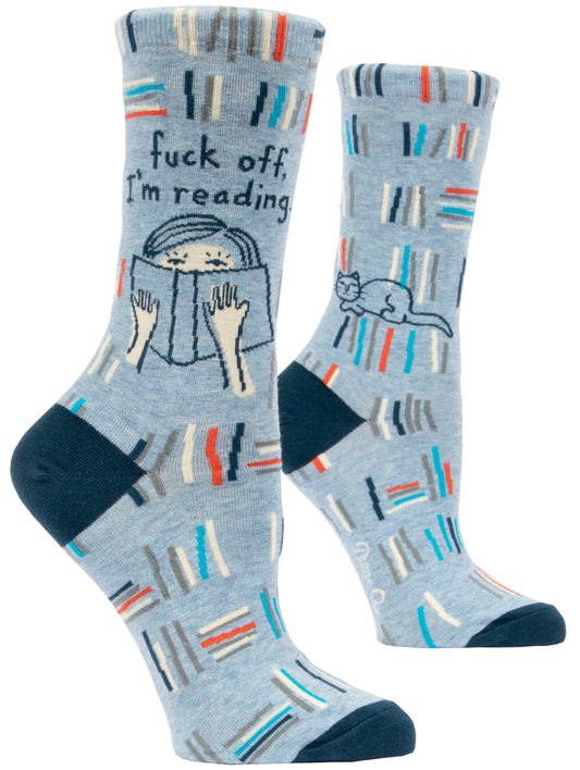 SW485 Fuck Off, I'm Reading Women's Socks