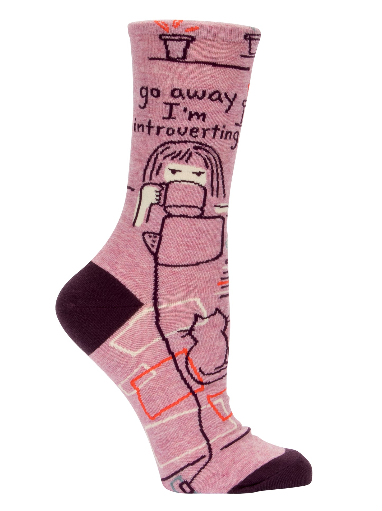 SW504 Go Away Introverting Women's Socks