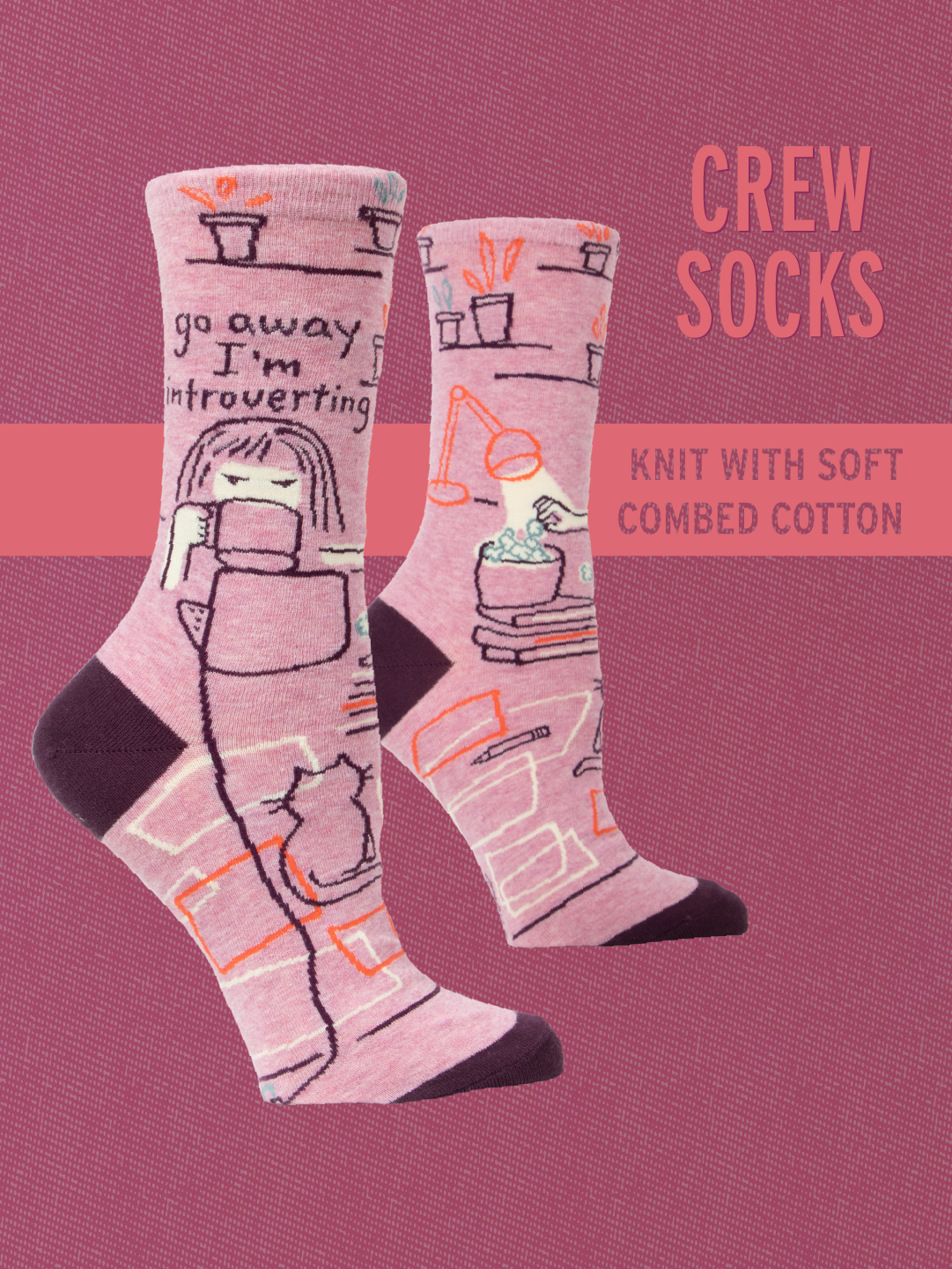 SW504 Go Away Introverting Women's Socks