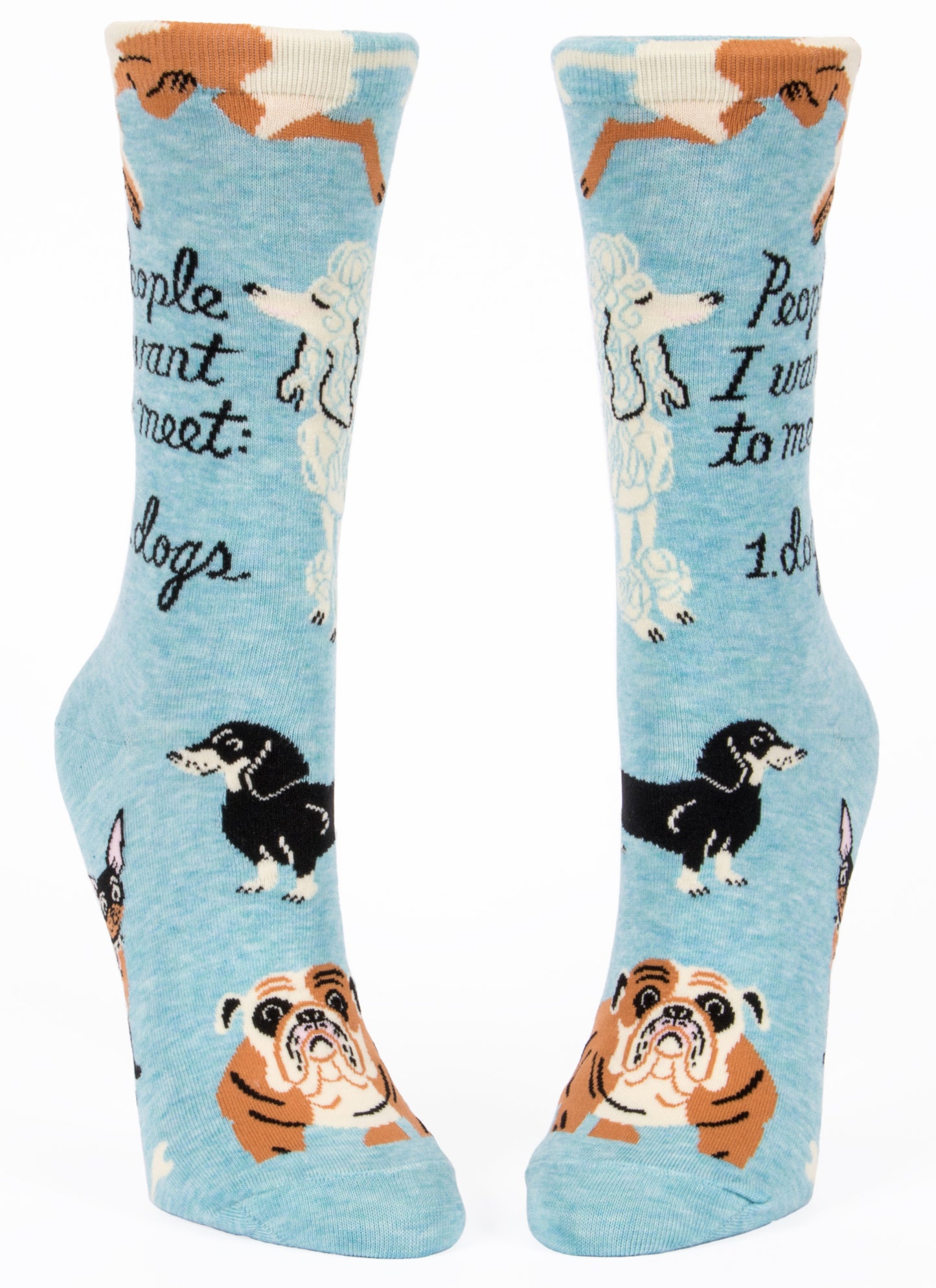 SW511 People to Meet: Dogs Women's Socks