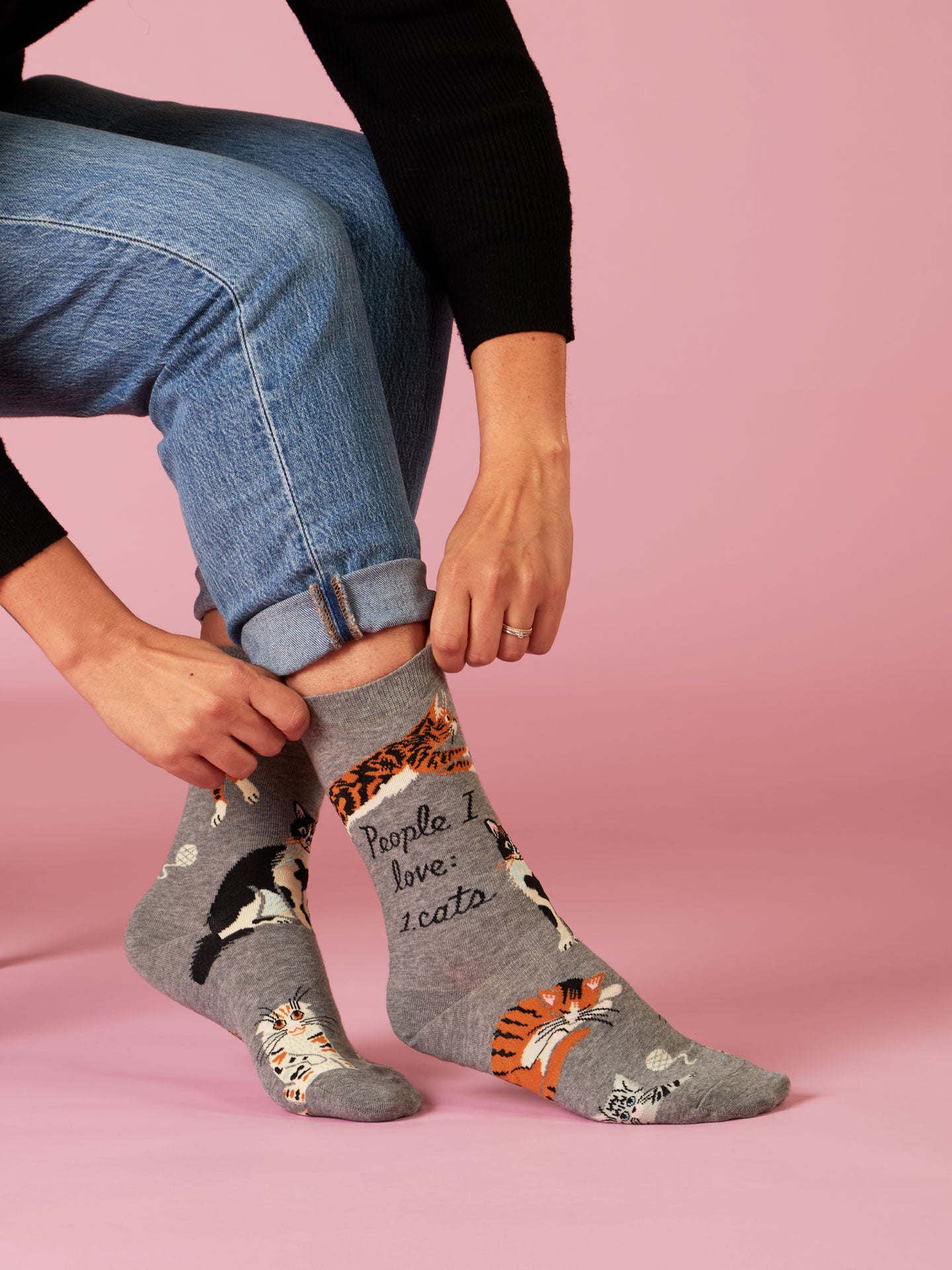 SW512 People I Love: Cats Women's Socks