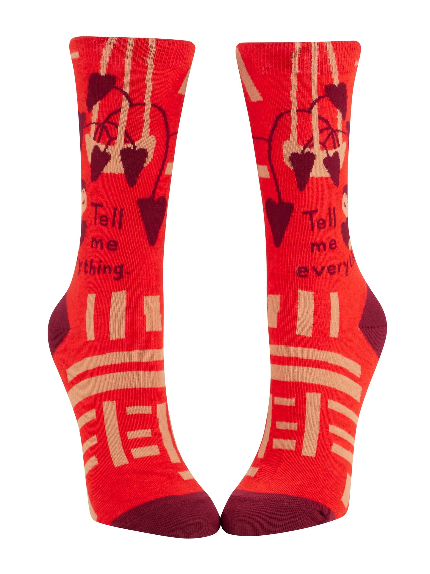 SW564 Tell Me Crew Socks - NEW!