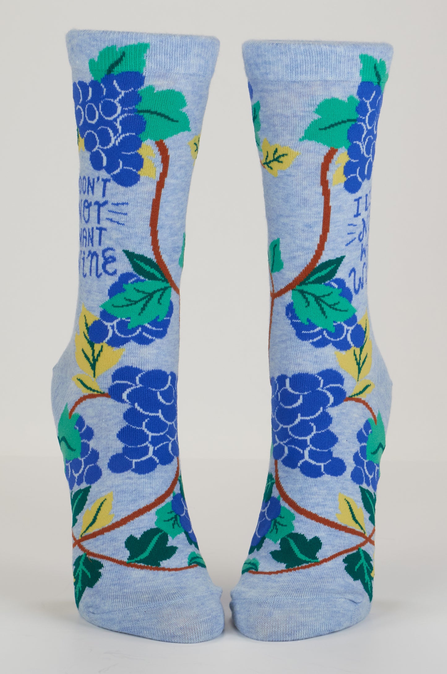 SW573 Don't Not Want Wine Crew Socks