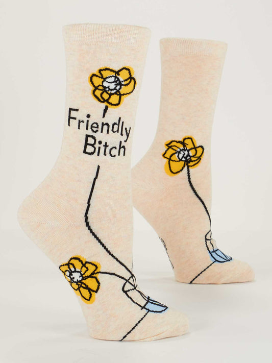 SW578 Friendly Bitch Crew Socks