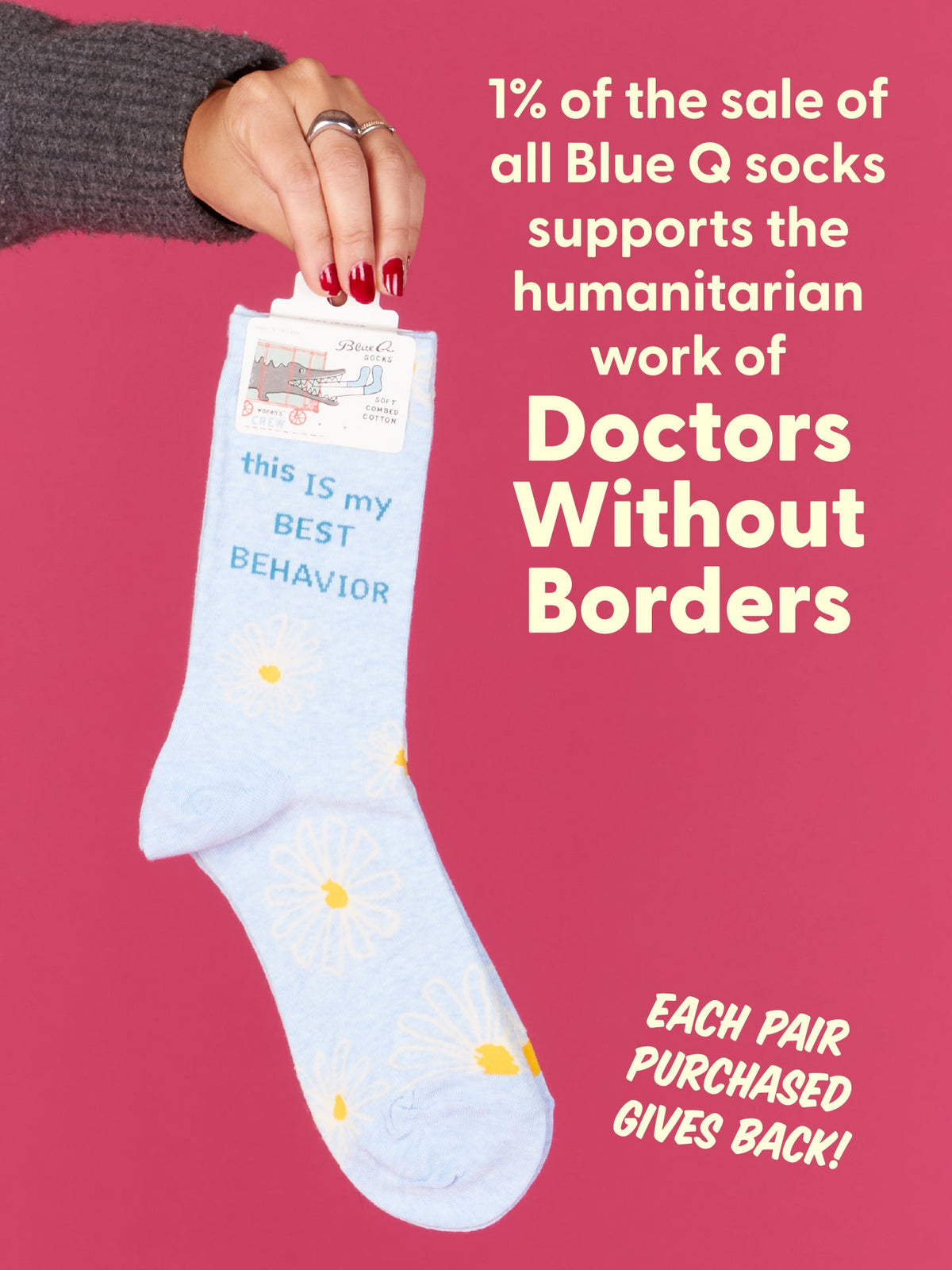 This Is My Best Behavior Women's Crew Socks by Blue Q – image 7