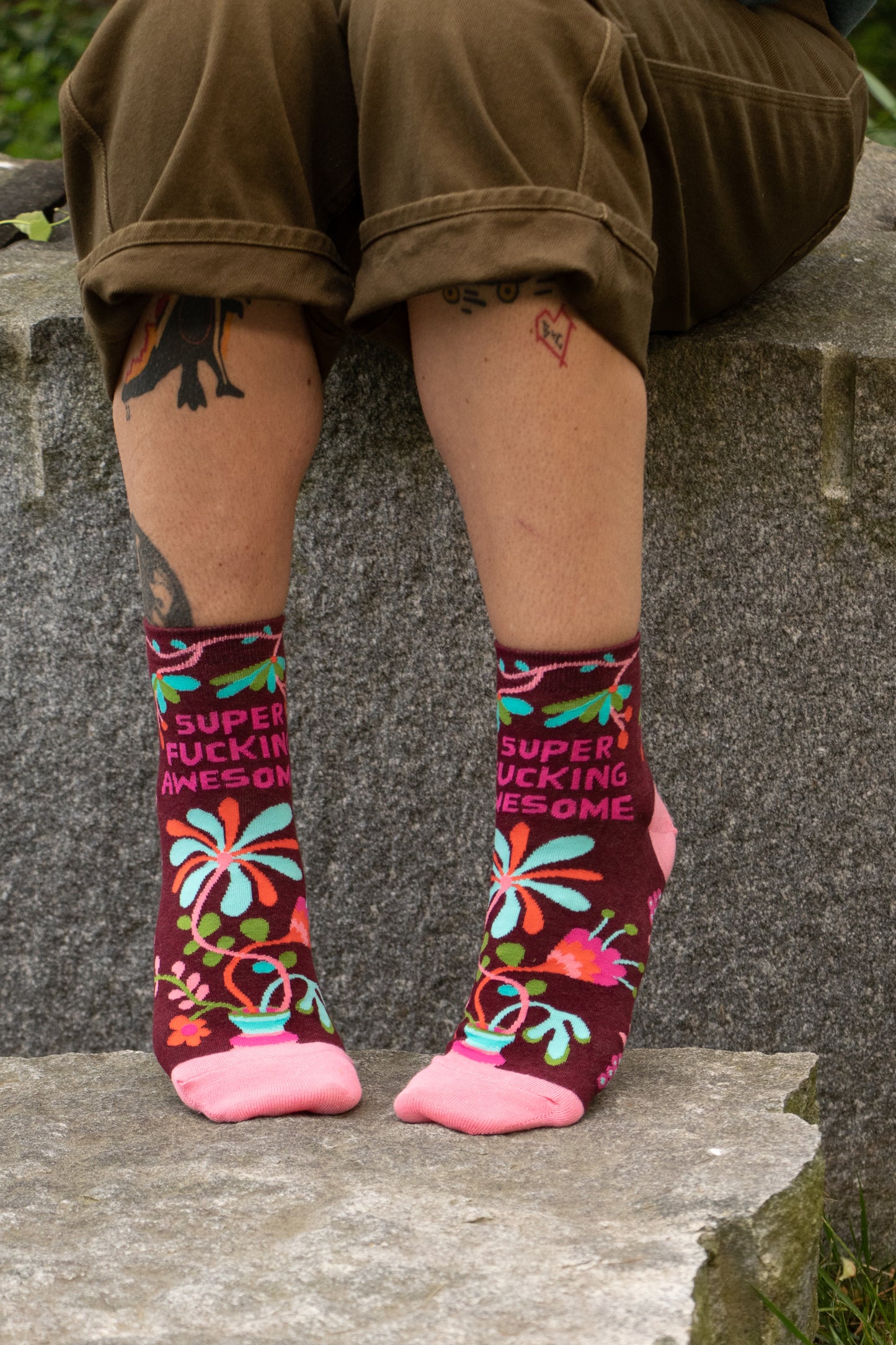 SW631 Super Fucking Awesome Ankle Socks